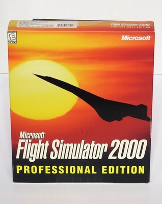 NEW! SEALED! MS Flight Simulator 2000: Professional Edition - 1999 Big Box!