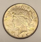 1925 P PEACE SILVER DOLLAR 90% Silver - VG Condition - Circulated