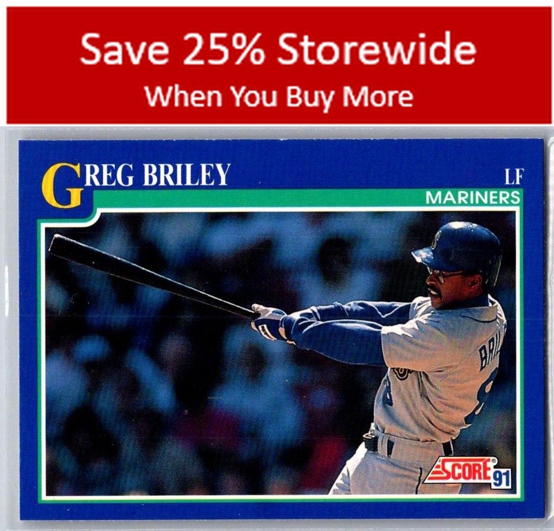 Greg Briley 1991 Score #494 Seattle Mariners