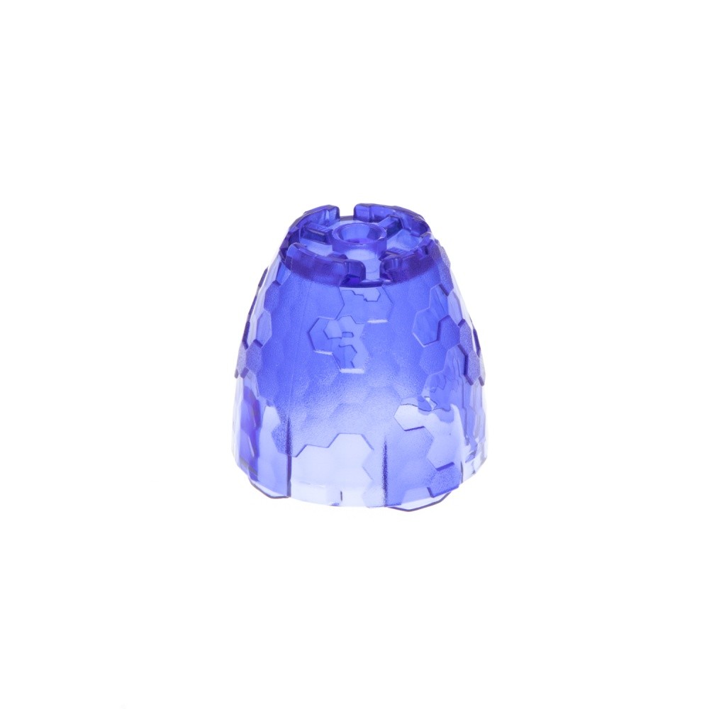 1X Lego Container Alien Pod Half 4X4X3 Transparent Purple Facet 6021966 11598