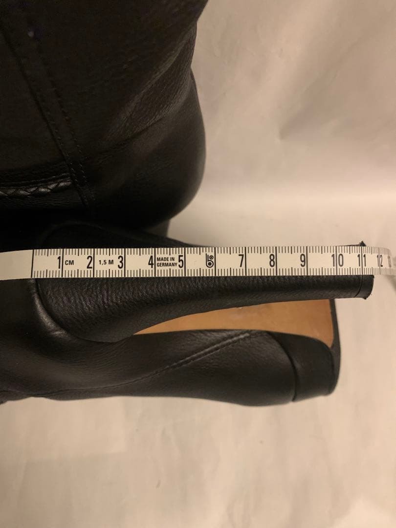 GUCCI Boots Heel Long Leather Black EU36/US6 116444c thumbnail 12