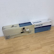 MOEN Banbury Wall-Mount Clear Glass Shelf Brushed Nickel Y2690BN