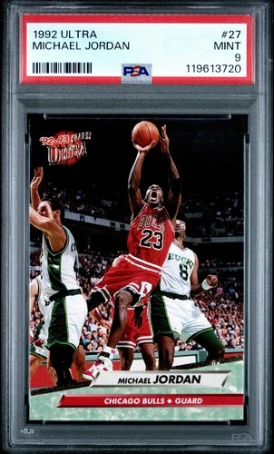 Fleer 1992-93 Ultra Michael Jordan Chicago Bulls Base Set #27 PSA 9