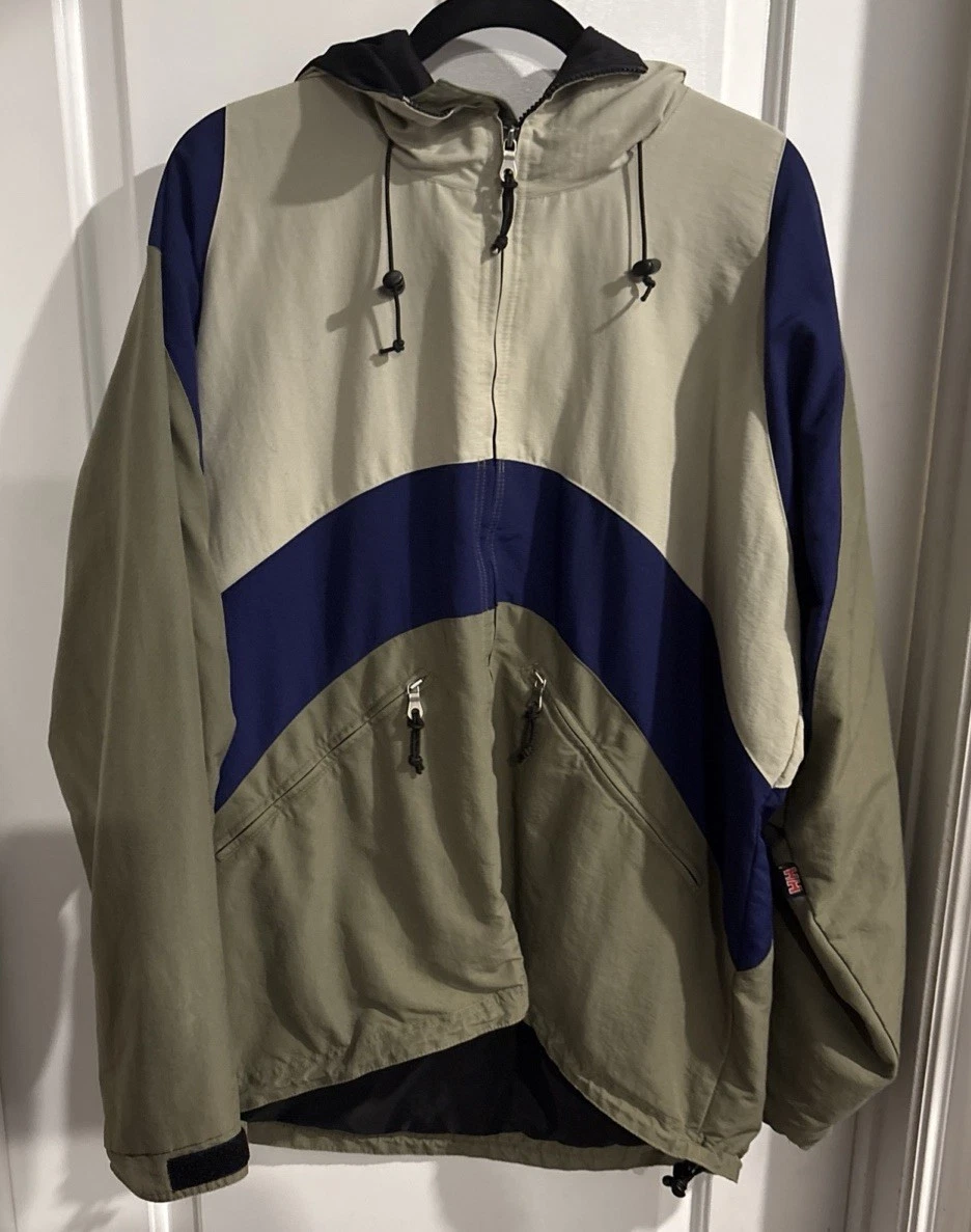 Y2K Helly Hanson Lightweight Advance Water Resistance Zipper Jacket Hood Large