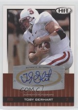 2010 SAGE Hit Auto Toby Gerhart #A7 Auto 2r8