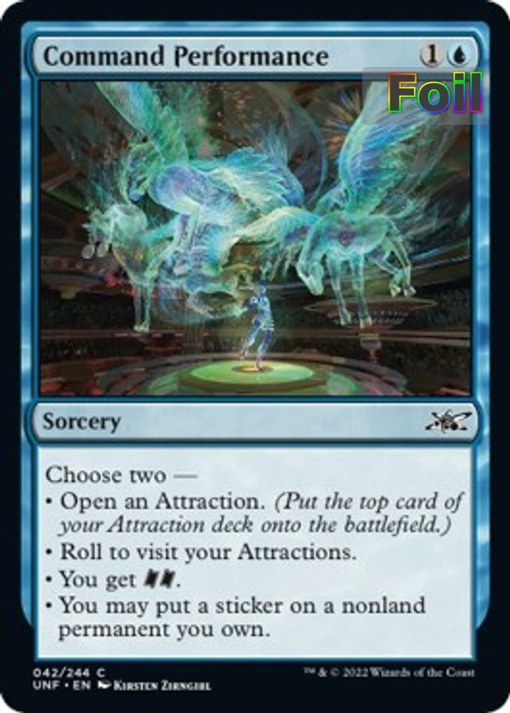 MTG UNF *FOIL* C Command Performance #42 NM