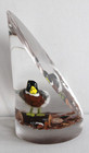 Vintage Hand Carved Painted duck Lucite/Acrylic Unique Canada Paperweight — photo 5