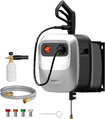 #ad #ad G20B Pressure Washer 2500 PSI 65FT Hose Reel 4 Nozzles $449.99