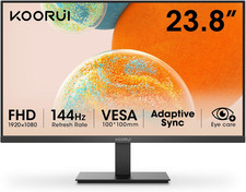Monitor 24 Pulgadas, Juegos 144Hz, FHD 1080P, Hardware Anti-Luz Azul