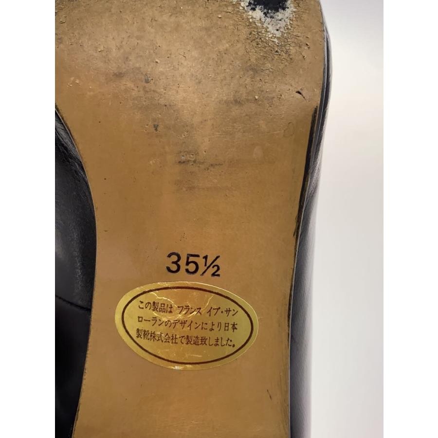 Saint Laurent decolte tacco YSL EU35 5 US5 5 pelle nera 08787a