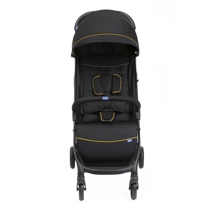 Poussette Glee Chicco compacte 4 roues noire dès la naissance