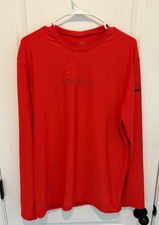 O'Neill Rash Guard Long Sleeve UPF 50 Red Excellent Condition
