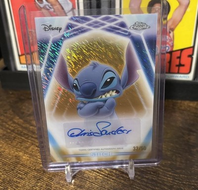 2026 Disney Neon STITCH Voice of CHRIS SANDERS Chrome Autograph GOLD #32/50 Auto