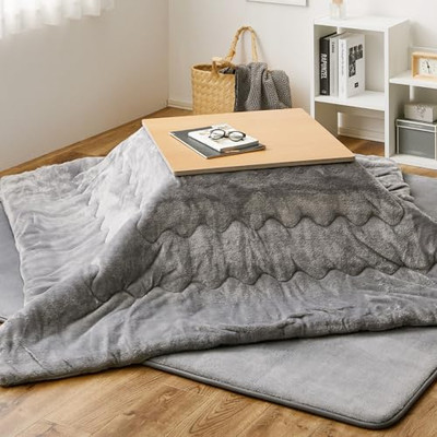 [Hagihara] Meringue Touch Kotatsu Futon 240626613 Gray Approx. 170 x 170 cm