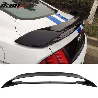 Fits 15-23 Ford Mustang GT350 Style Matte Black Rear Trunk Spoiler Wing ABS