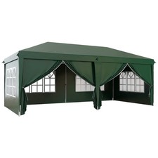 Outsunny 3x6m Pop Up Gazebo Canopy Green, Refurbished