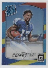 2017 Donruss Optic Rated Rookie Red & Yellow Prizm Taywan Taylor #165 6k8