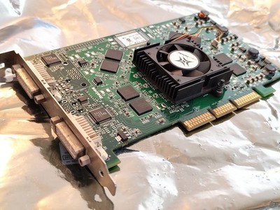 Matrox Parhelia MGI PH-A128B AGP Grafikkarte 128MB 256Bit 2xDVI-I Parhelia-512