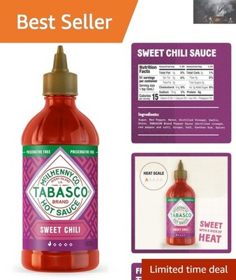 Non-GMO Sweet Chili Sauce: 11 Oz of Mild Hot Perfection - Great for All Meals