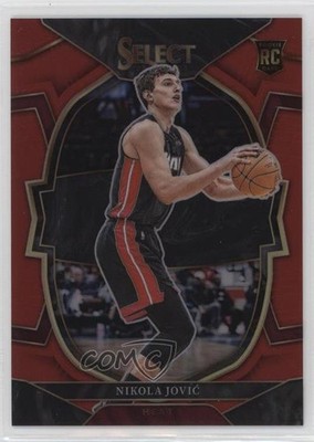 2022 Panini Select Concourse Red Prizm 149/199 Nikola Jovic #91 Rookie RC 0c9f