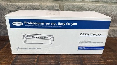 For Brother TN770 Toner Cartridge Black NEW- 2 PACK -Unbranded $$ Back Guarantee