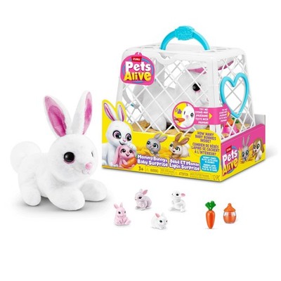 Pets Alive Mommy Bunny & Baby Surprise ZURU, Electronic Robotic Realistic Soft