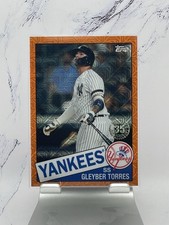 Yankees 2020 TOPPS SILVER PACK CHROME PROMO 29 GLEYBER TORRES ORANGE /25