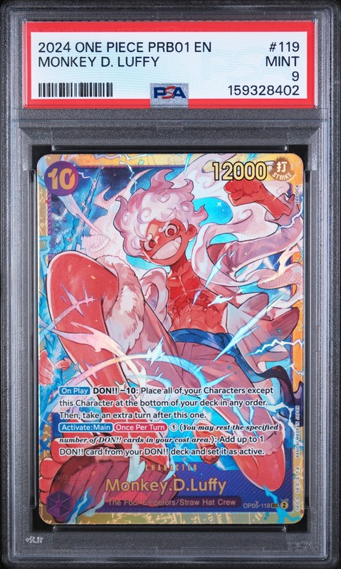 2024 One Piece Card OP05-119 Monkey D. Luffy PSA 9