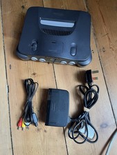 Nintendo 64 N64 Console PAL – Tested – with Official PSU + AV Cable