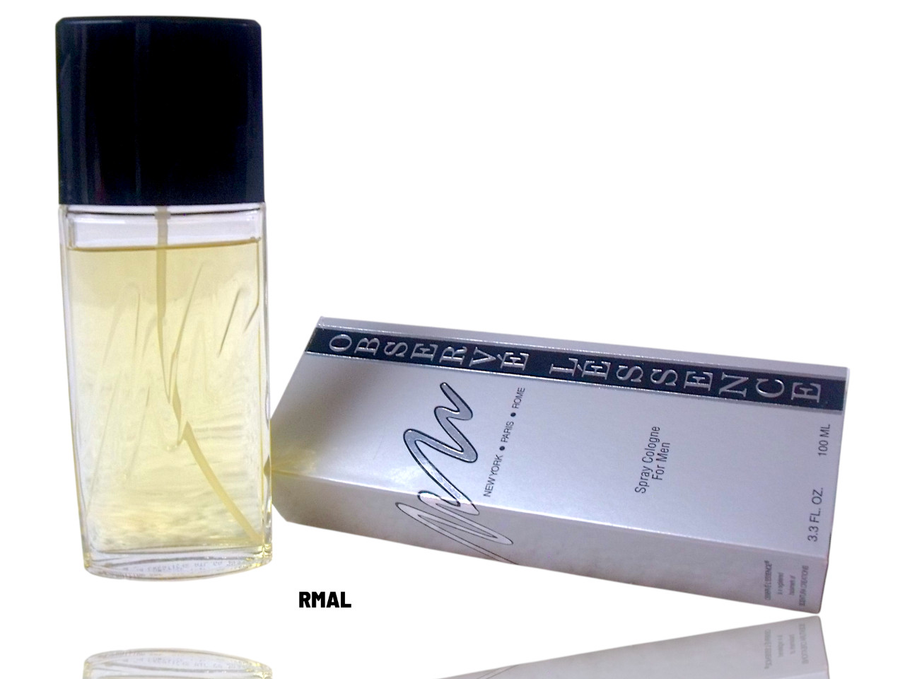OBSERVE L'ESSENCE RMAL Cologne Spray for Men 3.3oz New in Grey Box Black Stripe