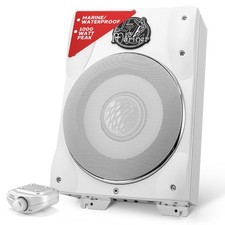 Lanzar Subwoofer 8",1000W Amplificatore Marino Basso Profilo Impermeabile e Integrato, m