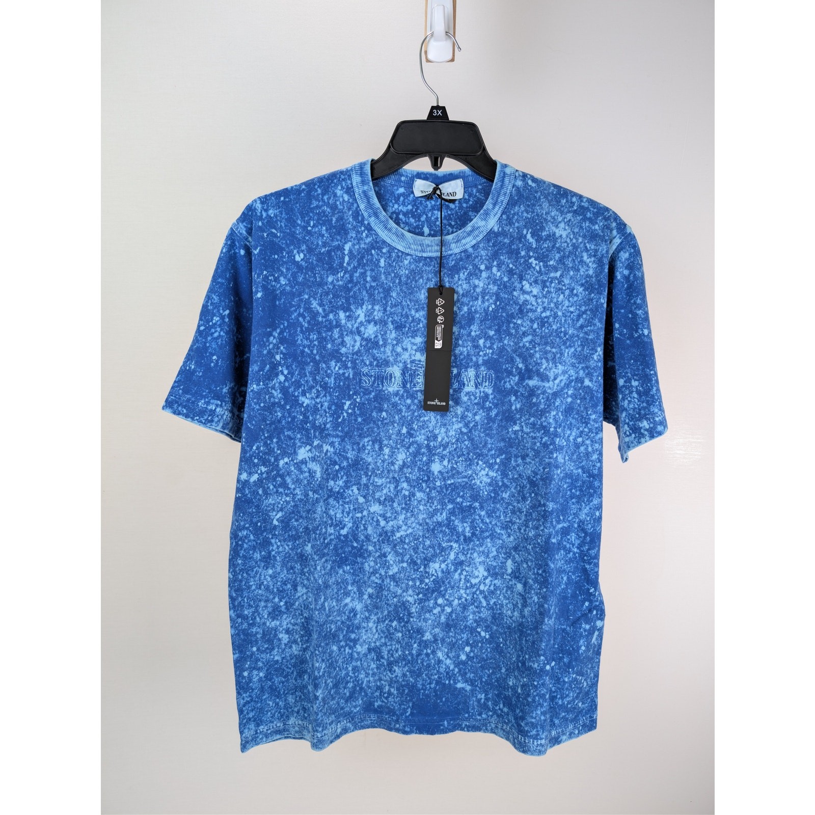 Stone Island Navy Blue Tie-Dye Logo T-Shirt BNWT - Size Large image 2