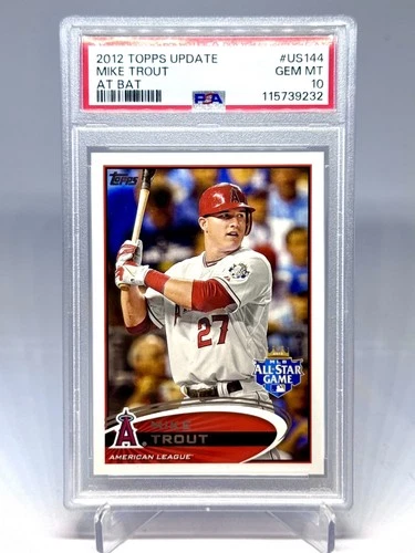 Mike Trout 2012 Topps Update At Bat #US144 PSA 10