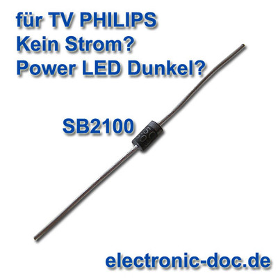 SB2100 Diode für Netzteil Modul DPS-298CP-9A für LCD-TV PHILIPS 42'', D907