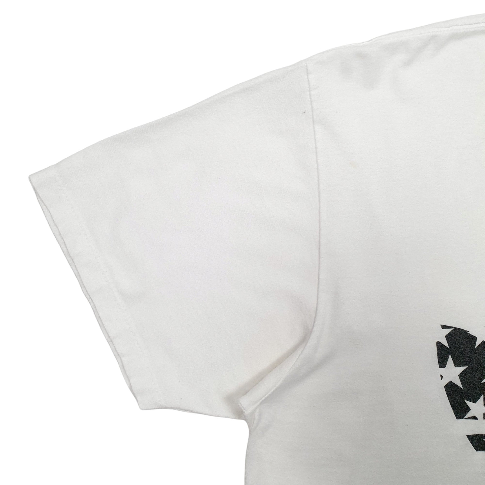 ADIDAS White T Shirt Tee Spellout Short Sleeve Cotton Blend Mens L image 2