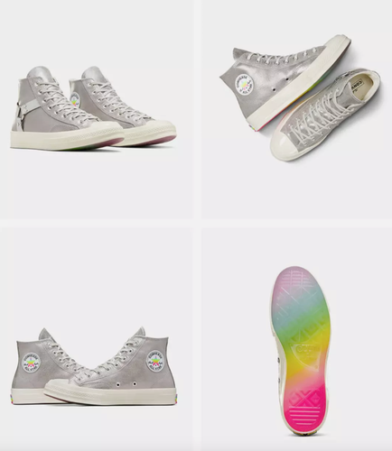 NEW 2024 Chuck 70 High Pride 2024 Converse Sneakers Chuck 70 A10214C - Picture 3 of 5