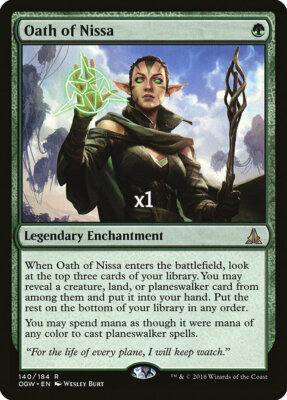 MTG Oath of the Gatewatch OGW Oath of Nissa NM/M