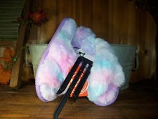 WONDER NATION GIRLS CROSS BAND SLIPPERS SHOES SIZE 11-12 PINK BLUE RUBBER SOLE
