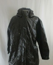 Jocelyn St Vincent Signature Series Brown Crinkle Hoodie Leather Jacket Size 2xl