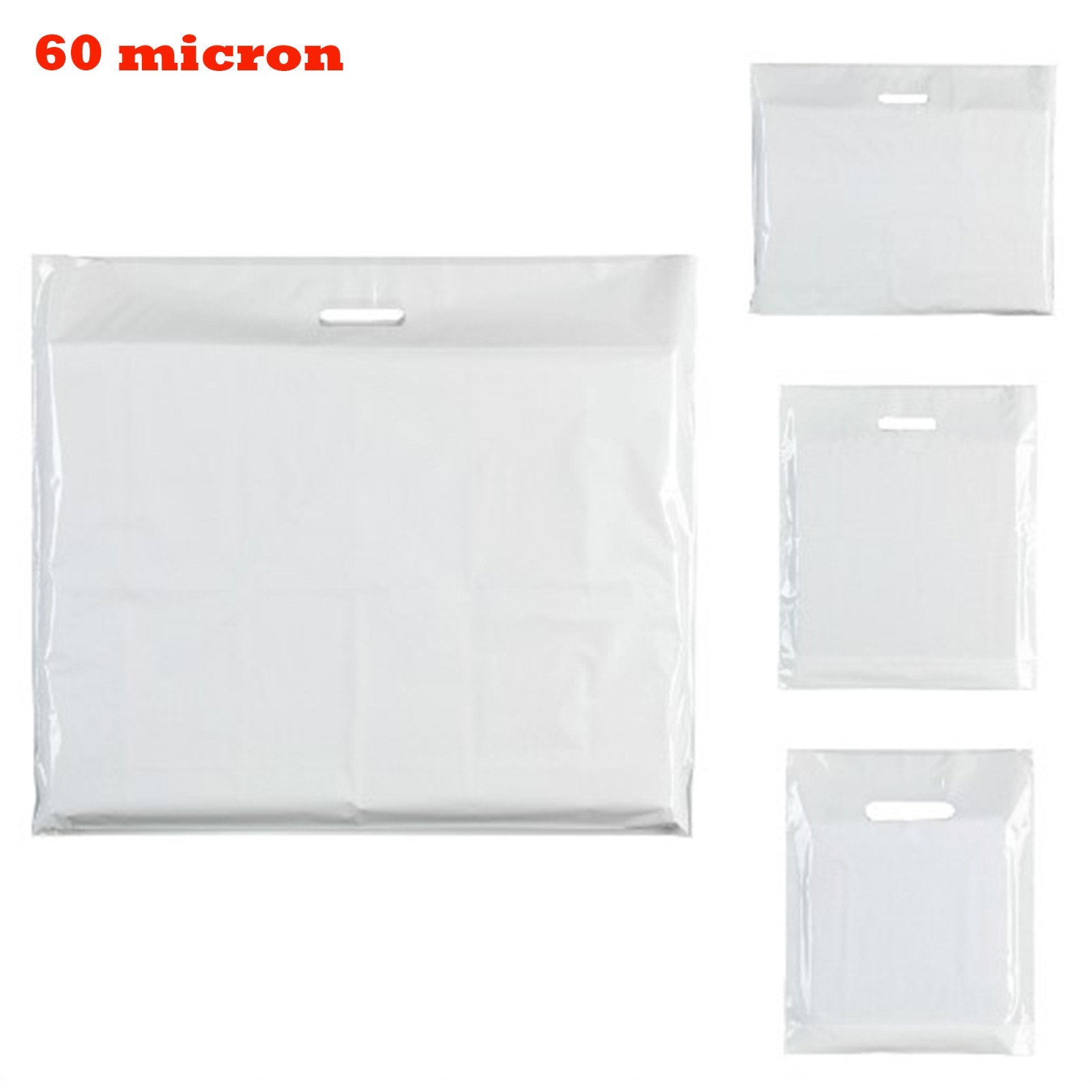 NEW WHITE HEAVY DUTY COLORED PLASTIC CARRIER BAGS PARTY GIFT BAGS eBay