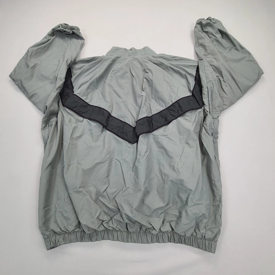 Chaqueta del Ejército Para Hombre Grande Gris Cremallera Completa Rompevientos PulloverArmed Services Active Foto 2 de 4