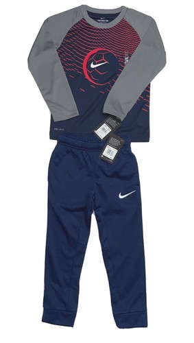 NIKE Reg or DRI-FIT Boys Jogger Sets ; Long /Short Sleeve T-shirt & Jogger 4-7, - Picture 9 of 24