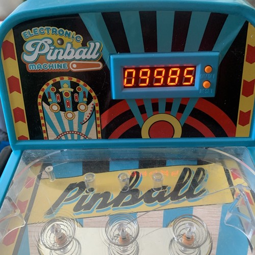 VTG Games Hub Tabletop Electronic Pinball Game Tested WORKS Cracks In ...