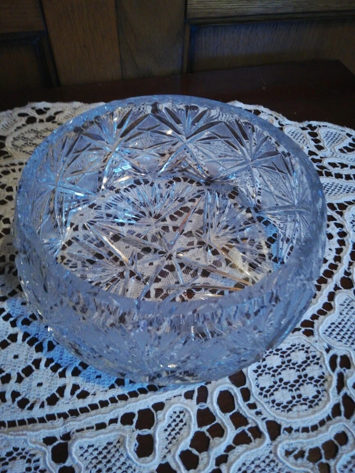 coupe, vide poche, en cristal ciselé/vintage ancien tbe - Photo 2/3