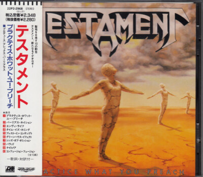 CD TESTAMENT Practice What You Preach 22P22968 Megaforce Worldwide  