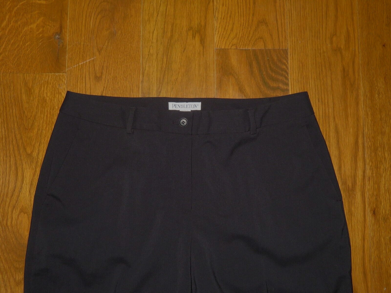 PENDLETON Black STRETCH Polyester/Rayon PANTS Sla… - image 2