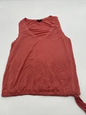 Express Tank Top Women X-Small Orange Solid V-Neck..#13547
