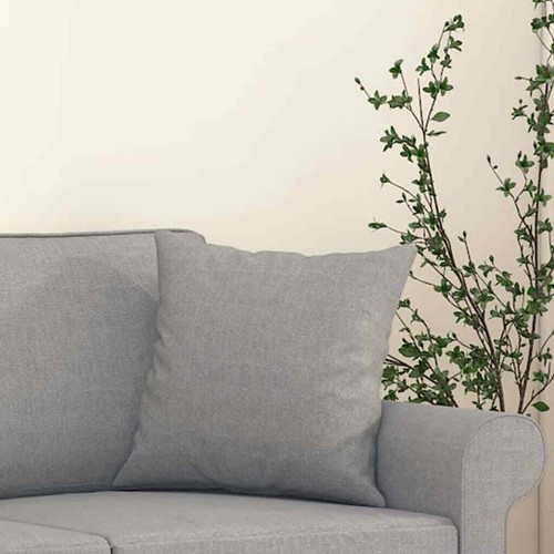 NNEVL Throw Pillows 2 pcs Light Grey 40x40 cm Fabric - 第 5/7 張圖片