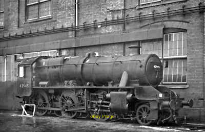 Photo 6x4 Stanier 2-6-0 outside Swindon Works, minus tender Even Swindon  c1964