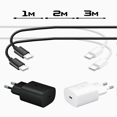 Original Samsung Super Schnellladegerät 25W USB-C Ladekabel Galaxy S21 S22 S23